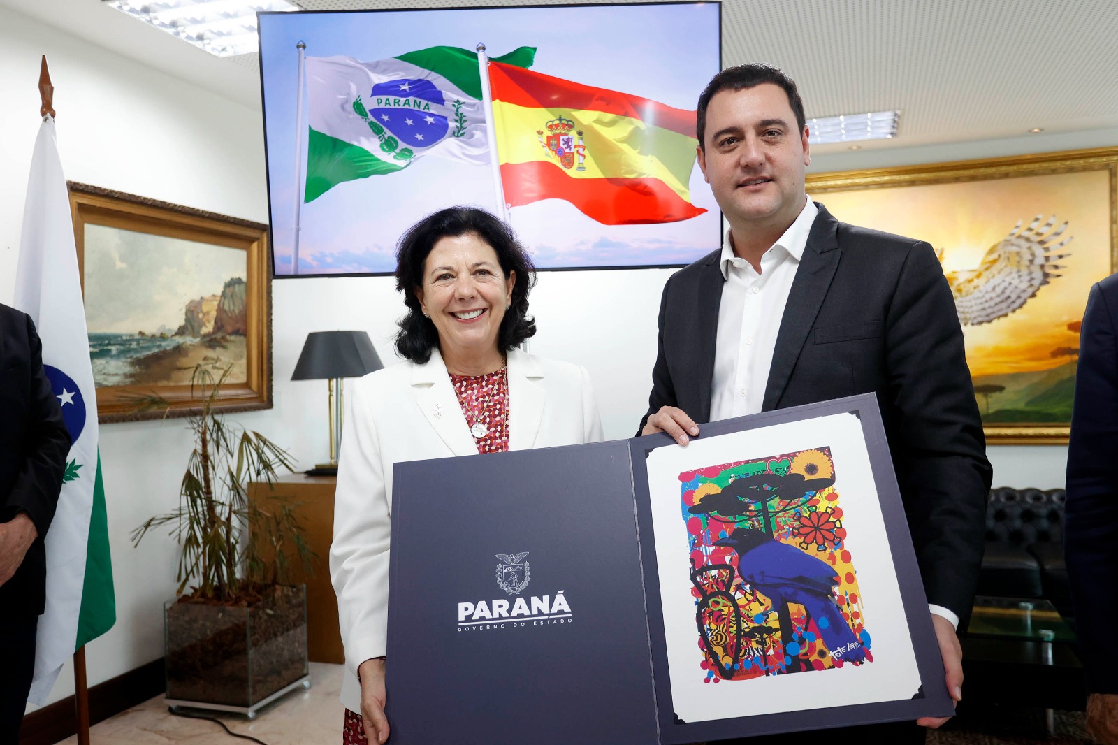 Governador e embaixadora da Espanha discutem parcerias nas áreas de infraestrutura e educação